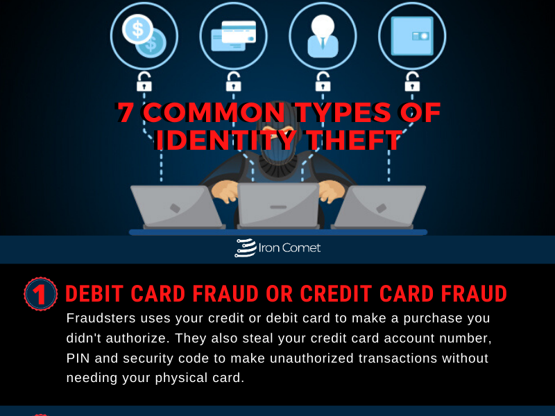 COMMON TYPES OF IDENTITY THEFT Iron Comet Consulting Inc