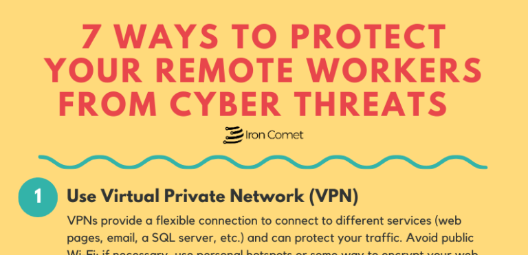 7 WAYS TO PROTECT YOUR REMOTE WORKERS FROM CYBER THREATS